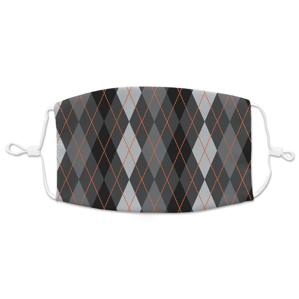 Custom Modern Chic Argyle Adult Cloth Face Mask - XLarge