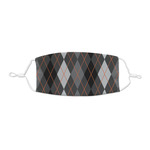 Modern Chic Argyle Kid's Cloth Face Mask - XSmall