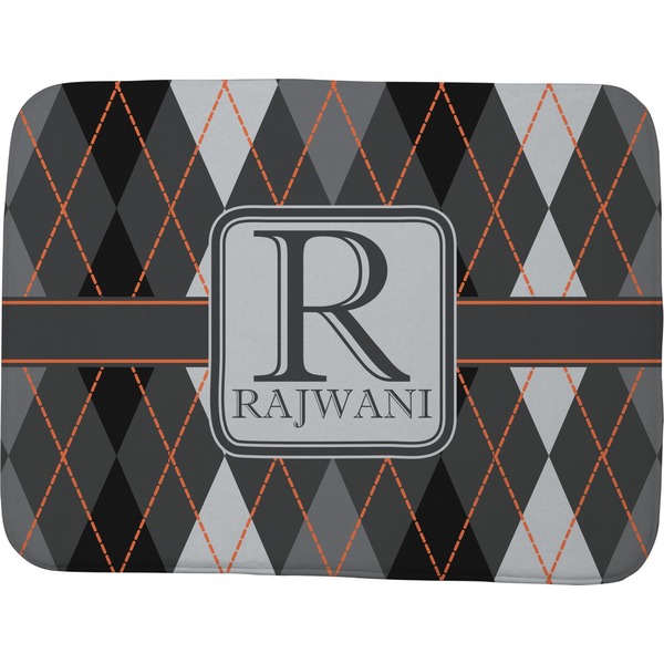 Custom Modern Chic Argyle Memory Foam Bath Mat - 48"x36" (Personalized)