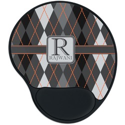 Modern Chic Argyle Mouse Pad with Wrist Support