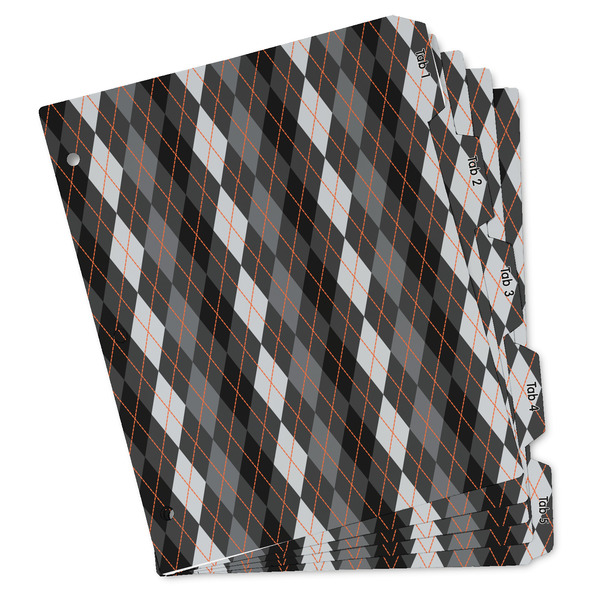 Custom Modern Chic Argyle Binder Tab Divider Set (Personalized)