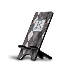 Modern Chic Argyle Cell Phone Stand (Small) (Personalized)