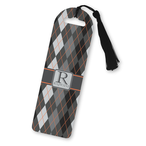 Custom Modern Chic Argyle Plastic Bookmark (Personalized)