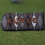 Modern Chic Argyle Blade Putter Cover (Personalized)