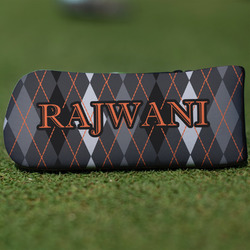 Modern Chic Argyle Blade Putter Cover (Personalized)