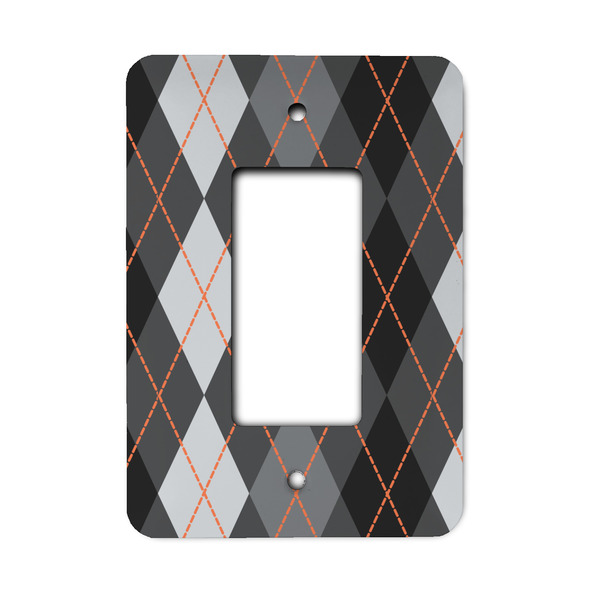 Custom Modern Chic Argyle Rocker Style Light Switch Cover - Single Switch