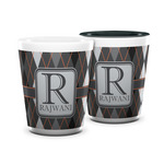 Modern Chic Argyle Ceramic Shot Glass - 1.5 oz (Personalized)