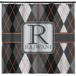Modern Chic Argyle Shower Curtain - 71" x 74" (Personalized)