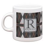 Modern Chic Argyle Espresso Cup (Personalized)