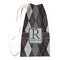 Modern Chic Argyle Small Laundry Bag - Front View