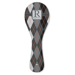 Modern Chic Argyle Ceramic Spoon Rest (Personalized)