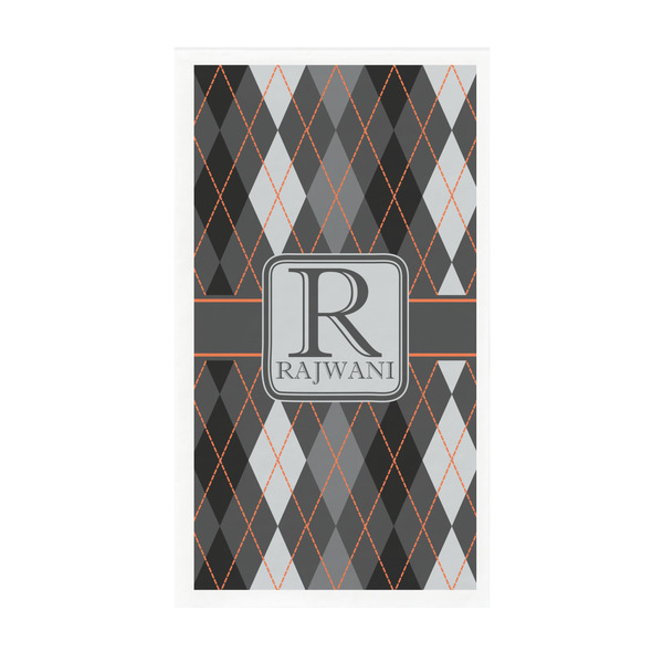 Custom Modern Chic Argyle Guest Paper Towels - Full Color - Standard (Personalized)