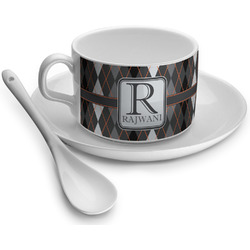 Modern Chic Argyle Tea Cup (Personalized)