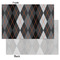 Modern Chic Argyle Tissue Paper - Heavyweight - Small - Front & Back