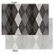 Modern Chic Argyle Tissue Paper - Lightweight - Small - Front & Back