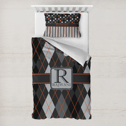 Modern Chic Argyle Toddler Bedding Set - With Pillowcase (Personalized)
