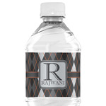 Modern Chic Argyle Water Bottle Labels - Custom Sized (Personalized)