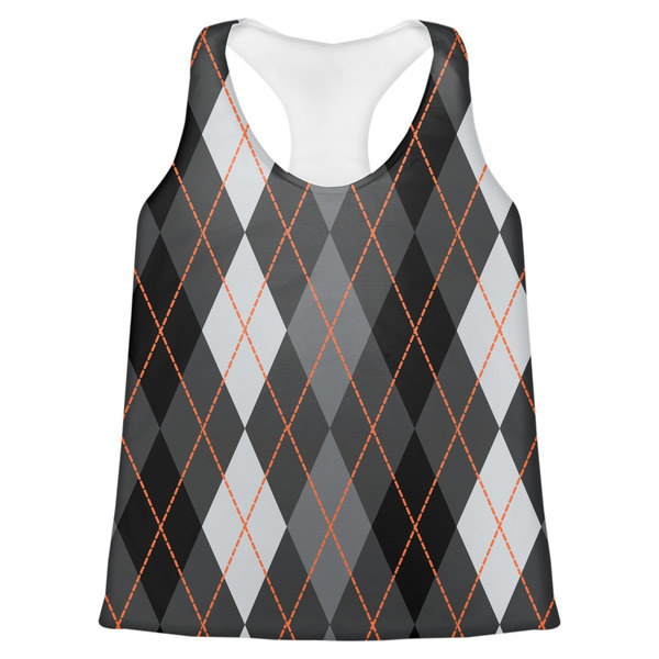 Custom Modern Chic Argyle Womens Racerback Tank Top