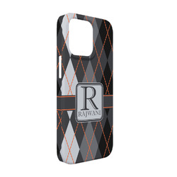 Modern Chic Argyle iPhone Case - Plastic - iPhone 13 (Personalized)