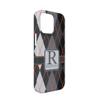 Modern Chic Argyle iPhone Case - Plastic - iPhone 13 Mini (Personalized)