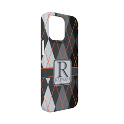 Modern Chic Argyle iPhone Case - Plastic - iPhone 13 Mini (Personalized)