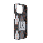 Modern Chic Argyle iPhone Case - Plastic - iPhone 13 Pro (Personalized)