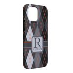 Modern Chic Argyle iPhone Case - Rubber Lined - iPhone 13 Pro Max (Personalized)