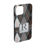 Modern Chic Argyle iPhone Case - Plastic - iPhone 15 (Personalized)