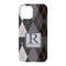 Modern Chic Argyle iPhone 15 Case - Back