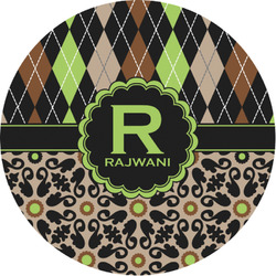 Argyle & Moroccan Mosaic Multipurpose Round Labels - 1" (Personalized)