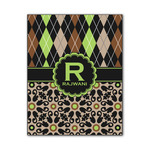 Argyle & Moroccan Mosaic Wood Print - 11x14 (Personalized)