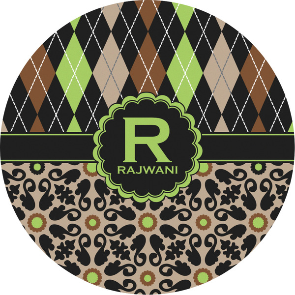 Custom Argyle & Moroccan Mosaic Multipurpose Round Labels - 2" (Personalized)