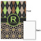 Argyle & Moroccan Mosaic 24x36 - Matte Poster - Front & Back