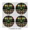 Argyle & Moroccan Mosaic 4" Multipurpose Round Labels - Sheet