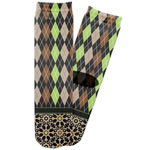 Argyle & Moroccan Mosaic Adult Crew Socks