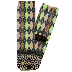 Argyle & Moroccan Mosaic Adult Crew Socks