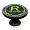 Argyle & Moroccan Mosaic Black Custom Cabinet Knob (Side)