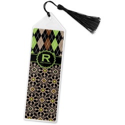 Argyle & Moroccan Mosaic Book Mark w/Tassel (Personalized)