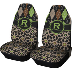 Argyle & Moroccan Mosaic Car Seat Covers (Set of Two) (Personalized)