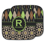 Argyle & Moroccan Mosaic Car Sun Shade - Two Piece (Personalized)