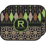 Argyle & Moroccan Mosaic Car Floor Mats (Back Seat) (Personalized)