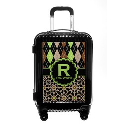 Argyle & Moroccan Mosaic Carry On Hard Shell Suitcase (Personalized)