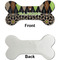 Argyle & Moroccan Mosaic Ceramic Flat Ornament - Bone Front & Back Single Print (APPROVAL)