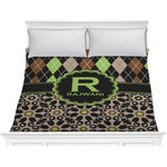 Argyle & Moroccan Mosaic Comforter - King (Personalized)