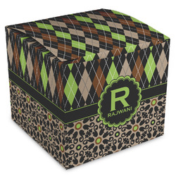 Argyle & Moroccan Mosaic Cube Favor Gift Boxes (Personalized)