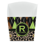 Argyle & Moroccan Mosaic French Fry Favor Boxes (Personalized)