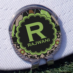 Argyle & Moroccan Mosaic Golf Ball Marker - Hat Clip