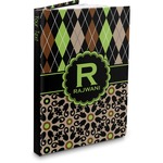 Argyle & Moroccan Mosaic Hardbound Journal - 7.25" x 10" (Personalized)