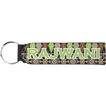 Argyle & Moroccan Mosaic Neoprene Keychain Fob (Personalized)