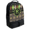 Argyle & Moroccan Mosaic Large Backpack - Black - Angled View